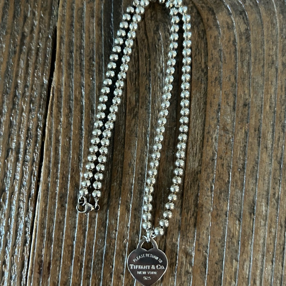 Tiffany & Co. Silver Heart Tag Necklace